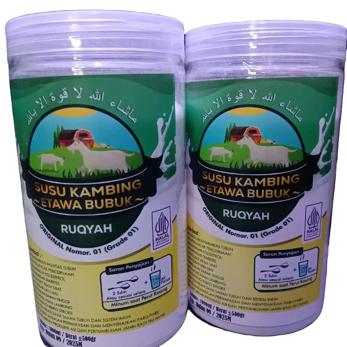 Susu Kambing Etawa Bubuk Original Organik Grade 01 500 gram Milk Dairy