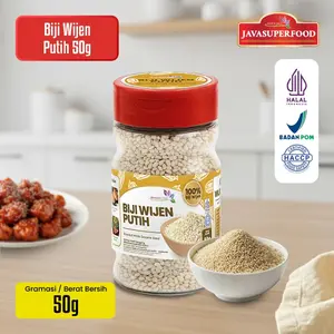[HALAL] BIJI WIJEN PUTIH 100% 50G & 100G / WHITE SESAME SEEDS
