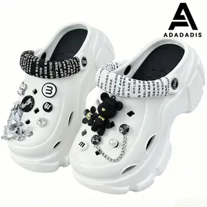 Adadadis Sandal Wedges Slop Wanita Kekinian Sandal Kodok Dewasa Sandal Slide