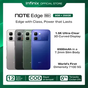 Infinix Note Edge 5G+ 8/256GB - Up to 16GB Extended RAM - Dimensity 7100 5G - 6.78” 3D Curved Amoled - 50MP - 6500 mAh - NFC