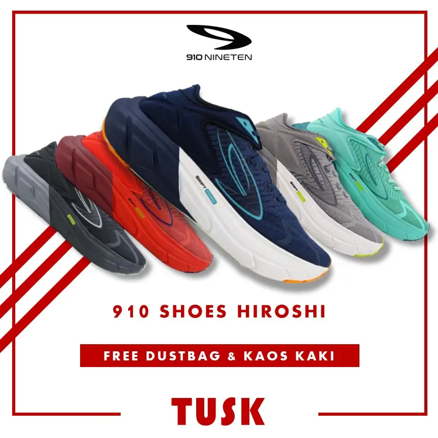 Sepatu 910 Nineten Hiroshi Sepatu Olahraga Lari Running Sepatu Ori