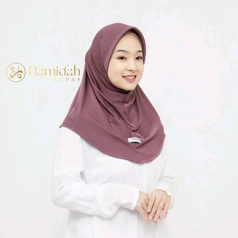 Hijab bergo hamidah size S pad besar pad tebal Bergo sport hamidah Kerudung 0