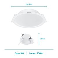 Gambar Lampu Philips Eridani Downlight SceneSwitch 9W D100 3 Warna dari Philips lighting Jakarta Kota Administrasi Jakarta Timur 3 Tokopedia