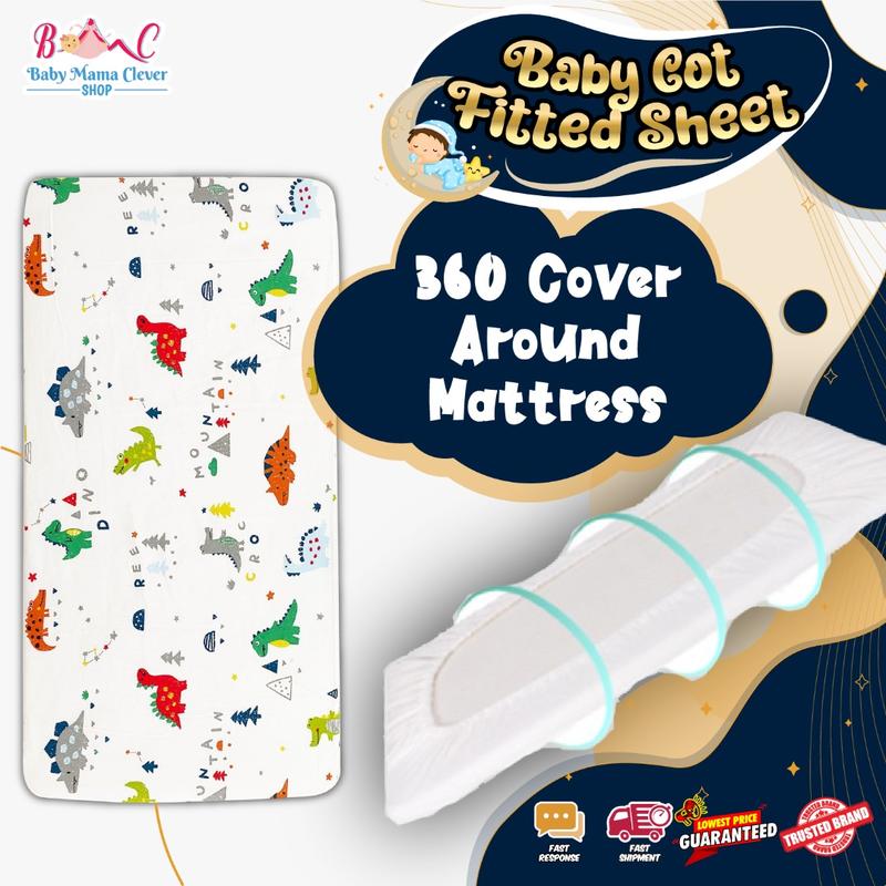 Product Introduction of [getah keliling] sarung tilam baby cot fitted sheet cadar tilam baby cot baby mattress sheet baby mattress cover sheet 8
