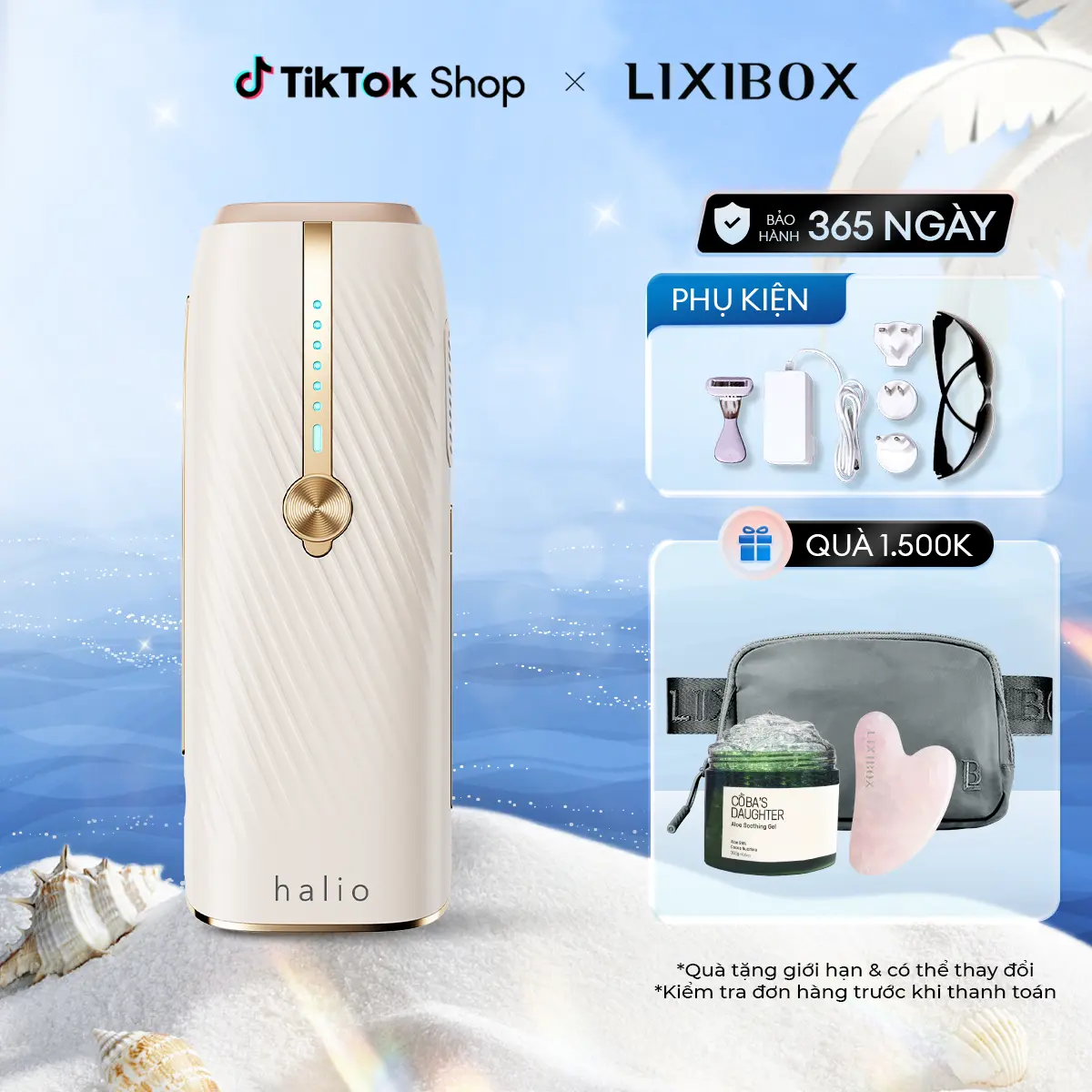 [KOLs] Máy Triệt Lông Lạnh Sapphire Halio InfinityGlow Advanced IPL Sapphire Cooling Hair Removal Device