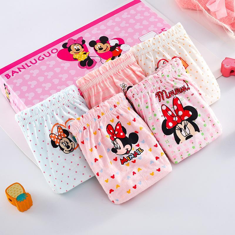 Quần Dài Lót Bé Gái, Chất Liệu Cotton Mềm Mại Và Thoáng Khí, In Hình Hoạt Hình, Đóng Hộp, Thích Hợp Cho Trẻ Em, Quần Dài, Quần Đùi, Không Kẹp PP, 7-37kg, Hàng Mới Về 1