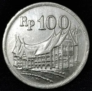 Uang Kuno Koin 100 Rupiah 1973 (Tebal) sudah dibersihkan