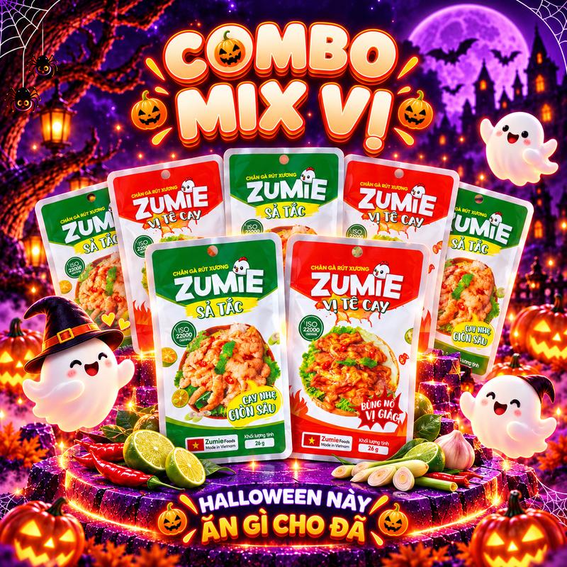 [MUA 10 TẶNG 1] Combo 10, 20 chân gà sả tắc và tê cay siêu ngon của Zumie Foods