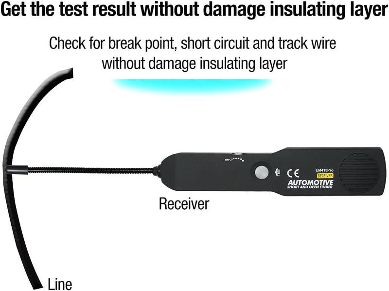 Product Introduction of em415Pro Automotive Electrical Open&Short Finder Circuit Tester,Tone Generator Cable Wire Breaker Fault Finder,DC Less than 42V Car Diagnostic 19