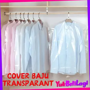 COD (YBL) Cover Baju Transparan Gantungan Anti Debu Pelindung Pakaian Gantung Bahan PLASTIK Anti Air Dan Anti Jamur Sarung Gaun Dress Waterproof Pembersih (BELI LOKAL)