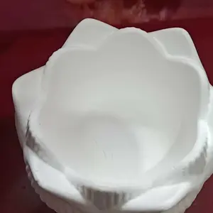 Tempat tatakan lilin aromaterapi/Tempat tatakan  bakar dupa aromaterapi asap atas,model bunga teratai putih.