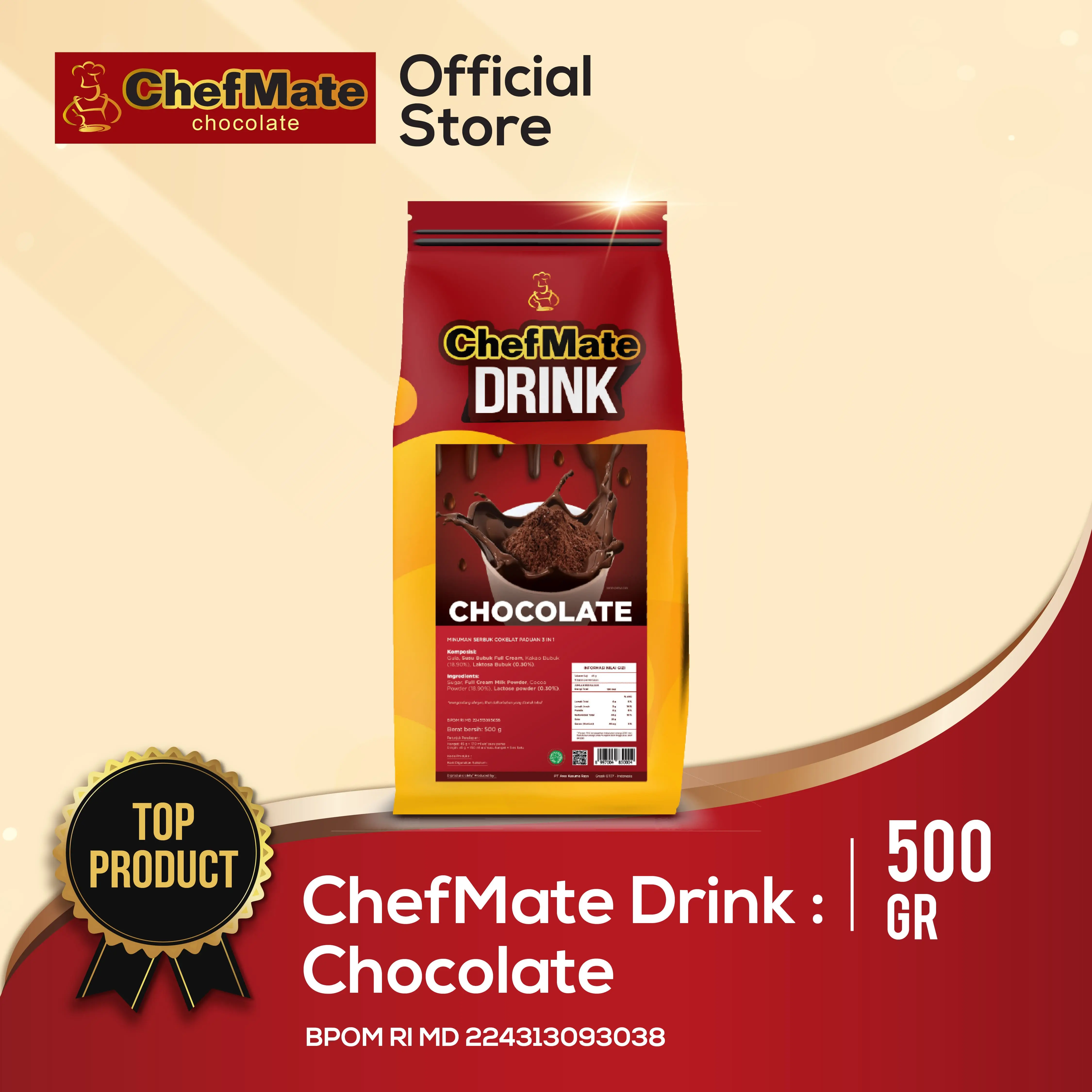 CHEFMATE DRINK CHOCOLATE 500 GR