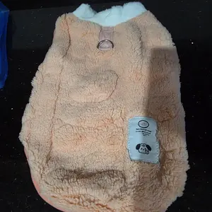 DONGWU mantel bulu anjing dan kucing Pakaian rompi anjing dan hewan mantel aksesoris hewan bahan bulu lembut halus