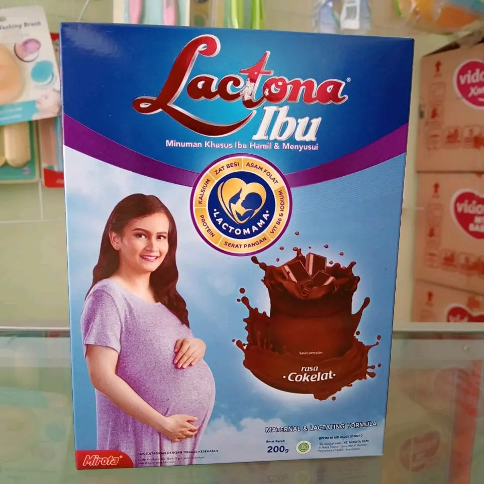 LACTONA SUSU IBU HAMIL 200gram RASA COKLAT Bumil Busui Wanita Pelancar