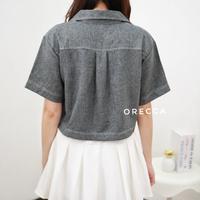 Gambar ORECCA - Zen Top Atasan Lengan Pendek Kantong Wanita - Sand dari Orecca.id Kota Administrasi Jakarta Barat 5 Tokopedia