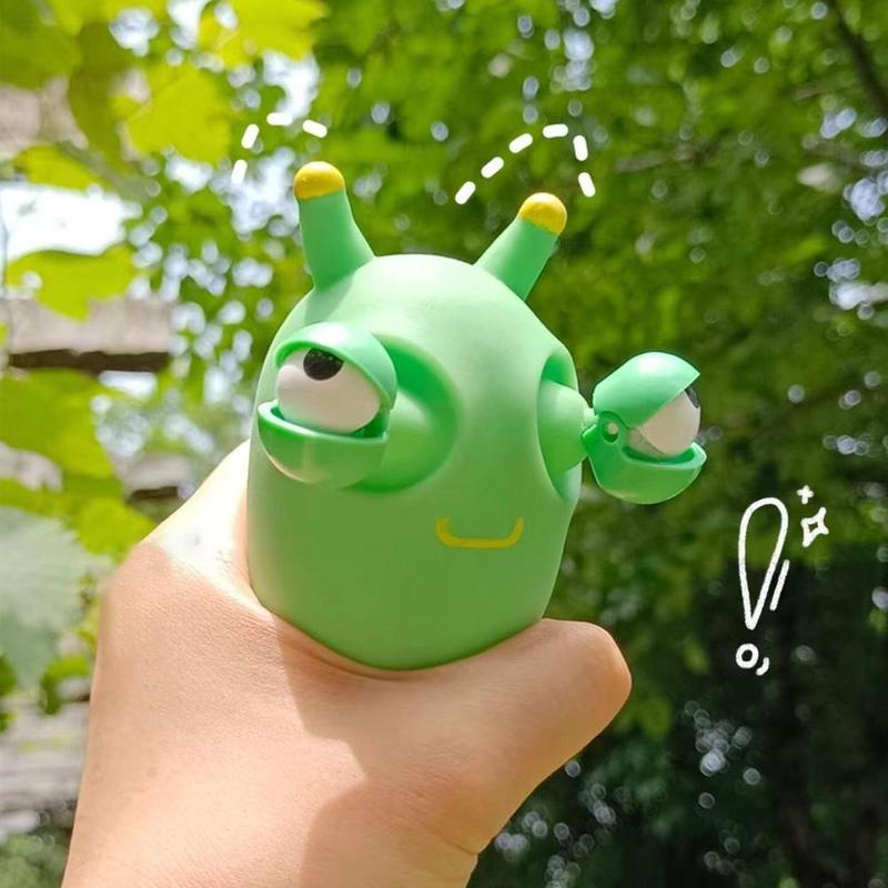 Product Introduction of Eye Bouncing Toy Funny Eye Pinch Toy Novelty Eye Popping Panda/Dragon/Cabbage Insect/Watermelon Eyes Squeeze Toy 1