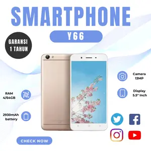 Handphone Y66 Ram 4GB Bergaransi - Bisa COD Bluetooth Lcd