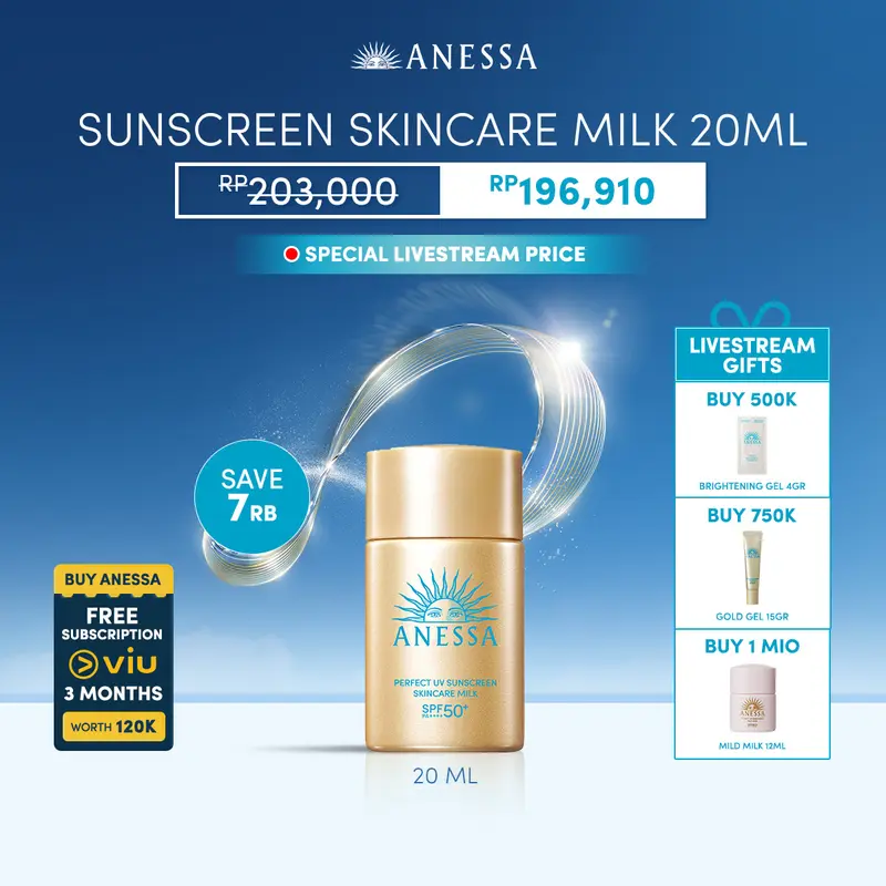 Anessa Perfect UV Sunscreen Skincare Milk SPF 50+ PA++++ 20ml Default
