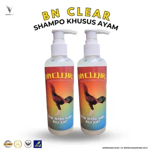 BN CLEAR Shampo Khusus Ayam Untuk Bulu & Badan Bebas Kutu, Gurem, Anti Nyamuk Mengkilaukan Bulu Ayam 250ML Terbebas Dari Parasit Dan Stres - Skincare Ayam