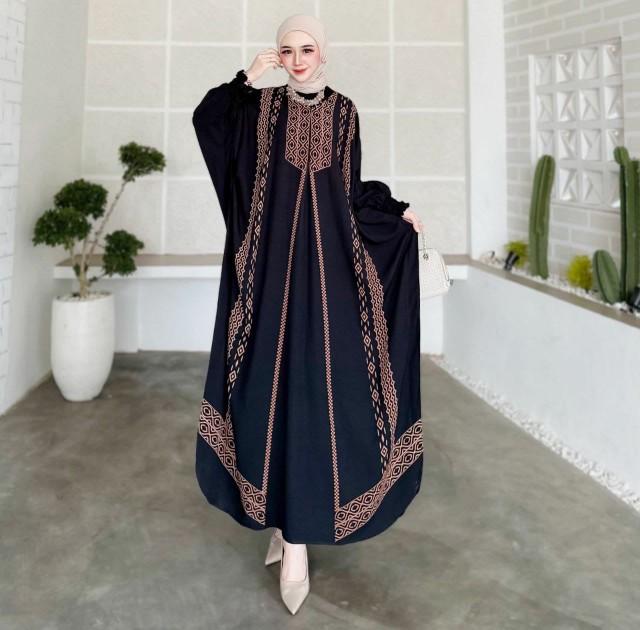 Product Introduction of Terbaru Kaftan Rayon Jumbo Premium Gamis Kaftan Lebaran Mewah Baju Muslim Wanita Kaftan Elegan Adem Dan Nyaman 22