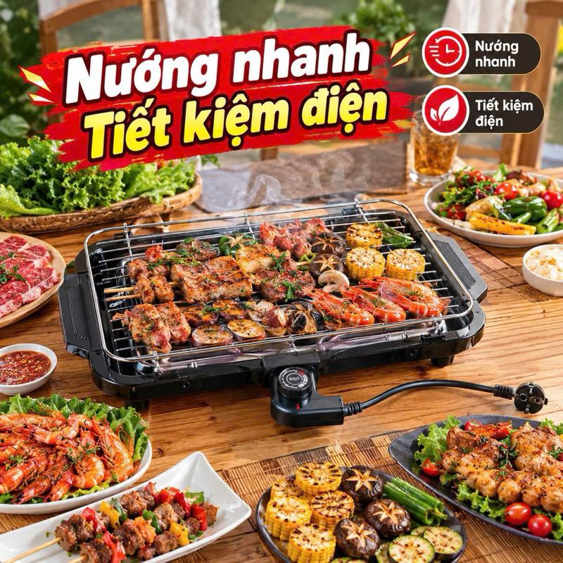 Bếp Nướng Điện không khói - Nướng nhanh, Tiết kiệm điện, Thiết kế hiện đại, Dễ sử dụng