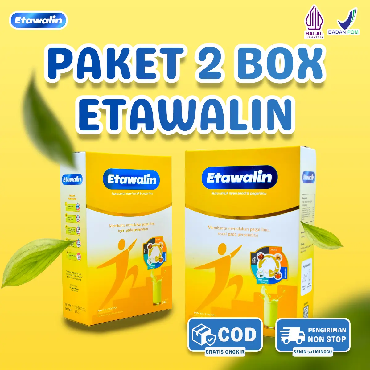 Susu Kambing Etawa Bubuk Susu Etawalin Original Asli Officiall Paket 2 Box - Milk, Dairy