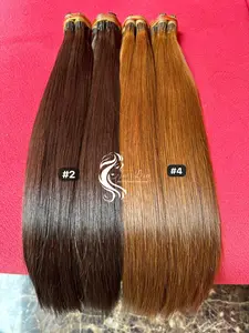 EXTENSION BROWN 45 CM SMOOTHING 20  - 100 HELAI, PREMIUM WARNA #2 DAN #4