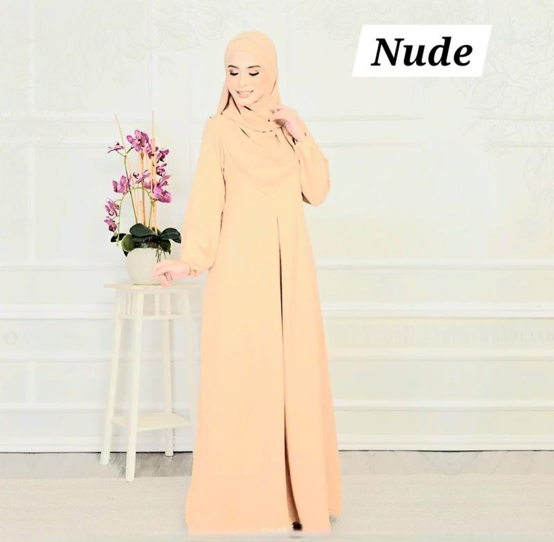 Product Introduction of Dress Muslima Roz wanita CEY Premium ironless 8
