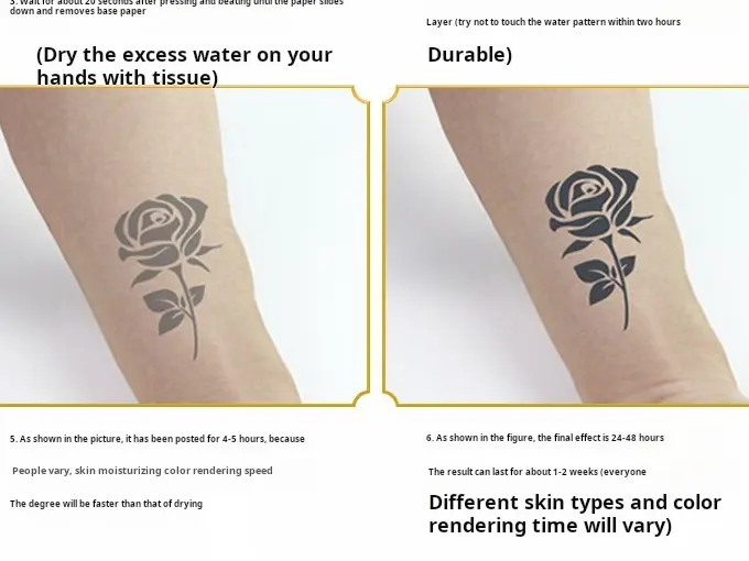 Stiker Tato Tahan Air dengan Simbol Totem untuk Seluruh Lengan Bawah Tampilan Seragam dan Unik Stiker Tato Tahan Air dengan Simbol Totem untuk Seluruh Lengan Bawah Tampilan Seragam dan Unik