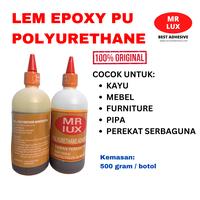 Gambar Lem Kayu EPOXY PU Polyurethane MR LUX 500 Gram per Botol dari Toko Ika Kimia Sari Kota Semarang 4 Tokopedia