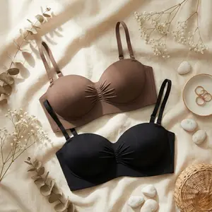 Atheanorth Bra wanita Seamless push up bra ,partikel lembut,tanpa kawat,menopang dengan baik A02