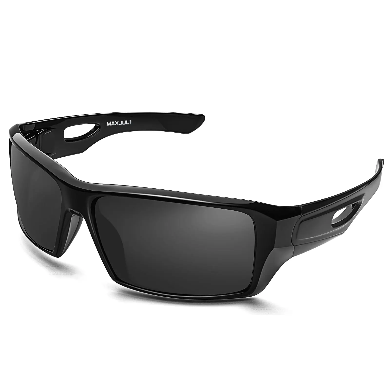MAXJULI Polarized Wrap Around Sports Sunglasses for Big Heads Men Women UV400 Protection Sun Glasses 8232