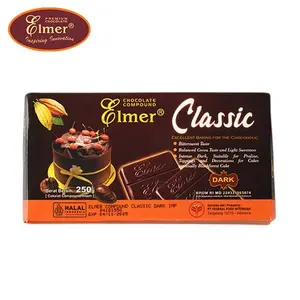 ELMER COMPOUND DARK CLASSIC 250GR | Cokelat Batang Compound Cokelat | Chocolate Coklat Food