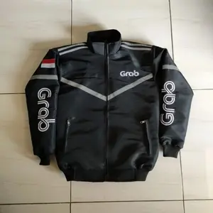Jaket bomber hitam Ojek Online - Driver Ojol - Jaket GB Hitam - Jaket Motor Pria anti angin full bordir