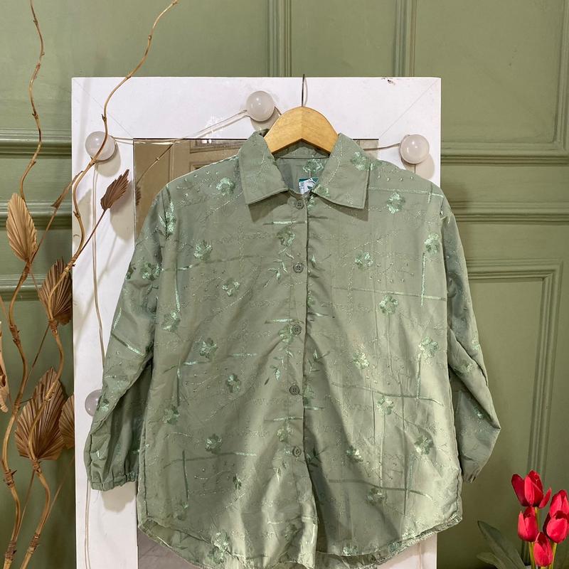 Atasan kemeja polos dan motif (semua warna tanyakan) 4