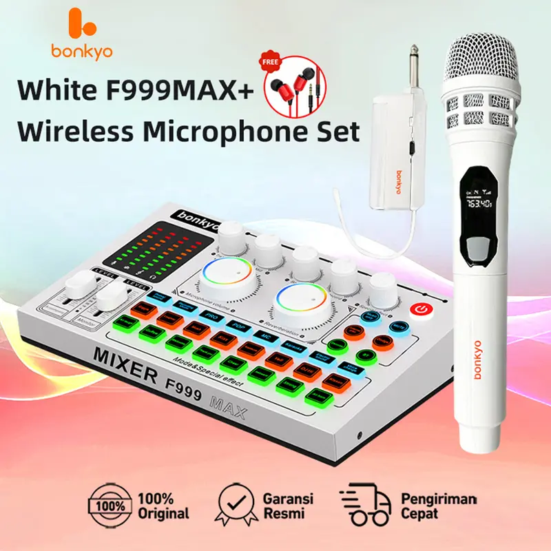 Bonkyo F999 SoundCard+M996Mic Bluetooth compatible External