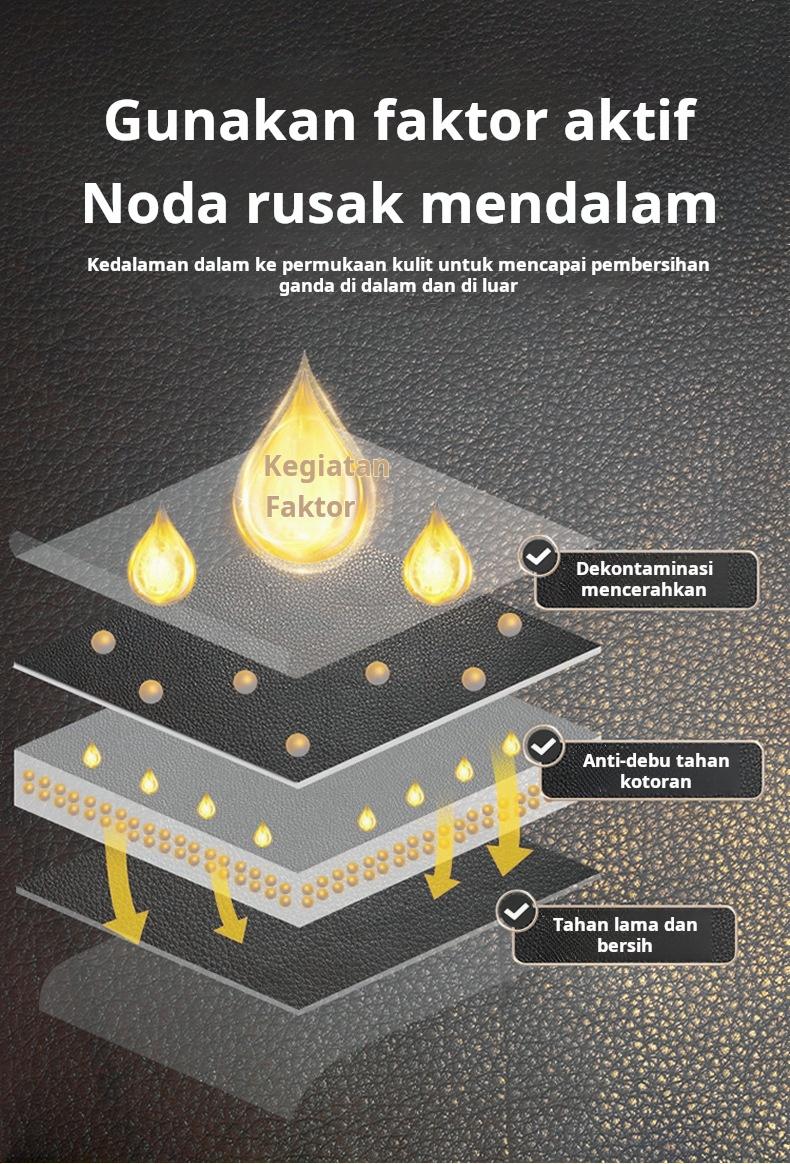 Krim Pembersih Kulit Interior Mobil Barang Impor Lilin Khusus untuk Perawatan Kulit Sepatu dan Tas Kulit Krim Pembersih Perawatan Barang Kulit