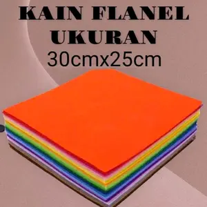 Kain flanel ukuran (30×25 cm)