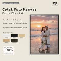 Gambar Cetak Foto Bingkai Kanvas 10r - 20r Frame Minimalis Putih Aestethic varian Ukuran - 20x20 cm dari bingkaicanvas Kota Depok 1 Tokopedia