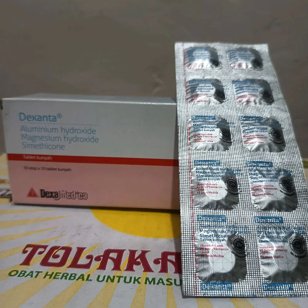 Dexanta tablet kunyah untuk menetralkan asam lambung