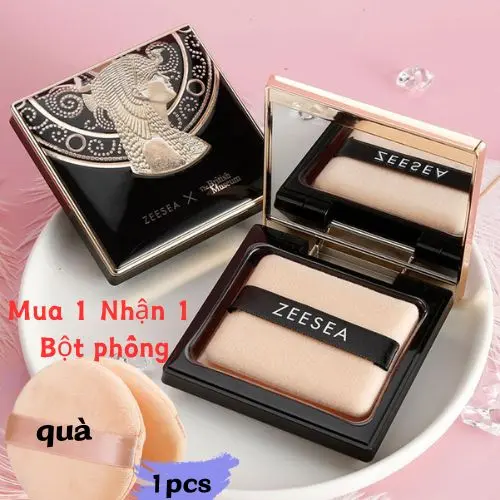Phấn Mặt Kiểm Soát Dầu Chuyên Nghiệp, Phấn Phủ Dạng Nén, ZEESEA, Trang Điểm Lâu Trôi Không Thấm Nước, Sử Dụng Kép