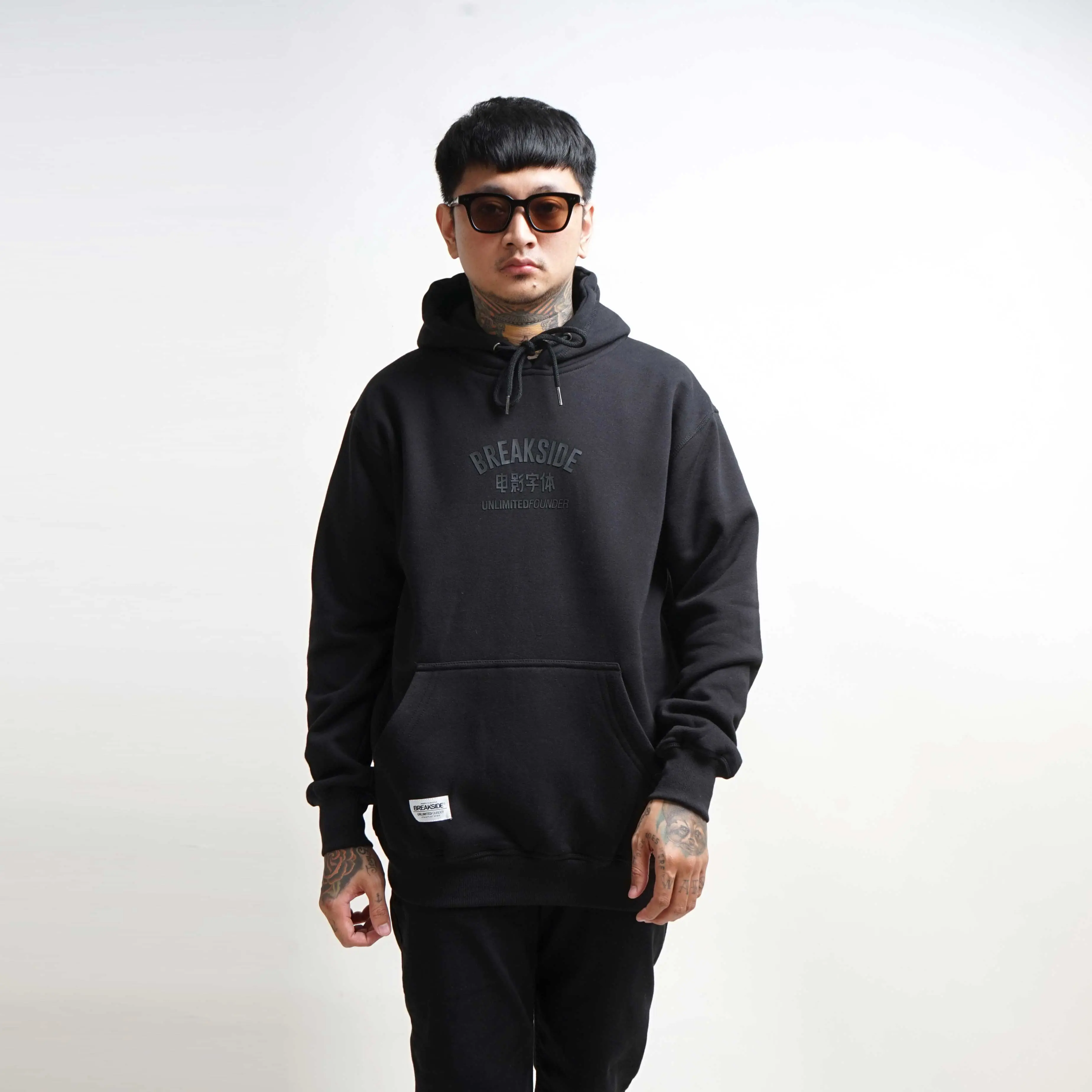 Breakside Hoodie Optimize - Black  Sweater  Pria  Fleece