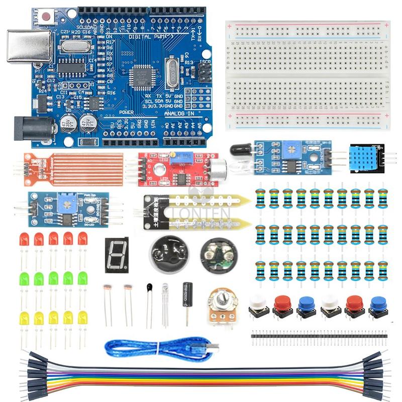Lonten Basic Starter Kit for Arduino Uno R3 Projects Electronic ...