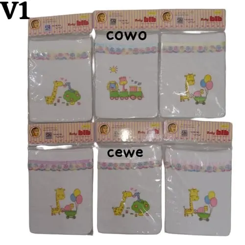 Waslap Bayi Baby Bib Kotak/Waslap Tangan Mandi Bayi Bahan Lembut /Waslap Bayi 2