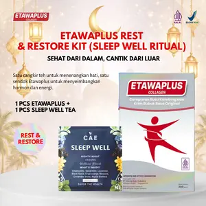Etawaplus Collagen Susu Etawa dengan Collagen Premium + 1 Pcs Sleep Well Tea 1 Box Nutrisi Harian Lengkap untuk Keseimbangan Tubuh dan Kulit Cerah