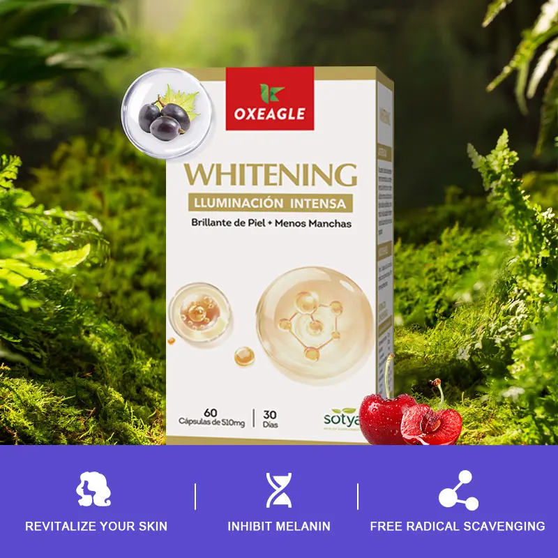 【Sotya Oxeagle】Grape Seed+Niacinamide Ingredients | Whitening Beauty Supplement Capsules | 60 Capsules | 30-Day Supply | Pure Natural Plant Extract