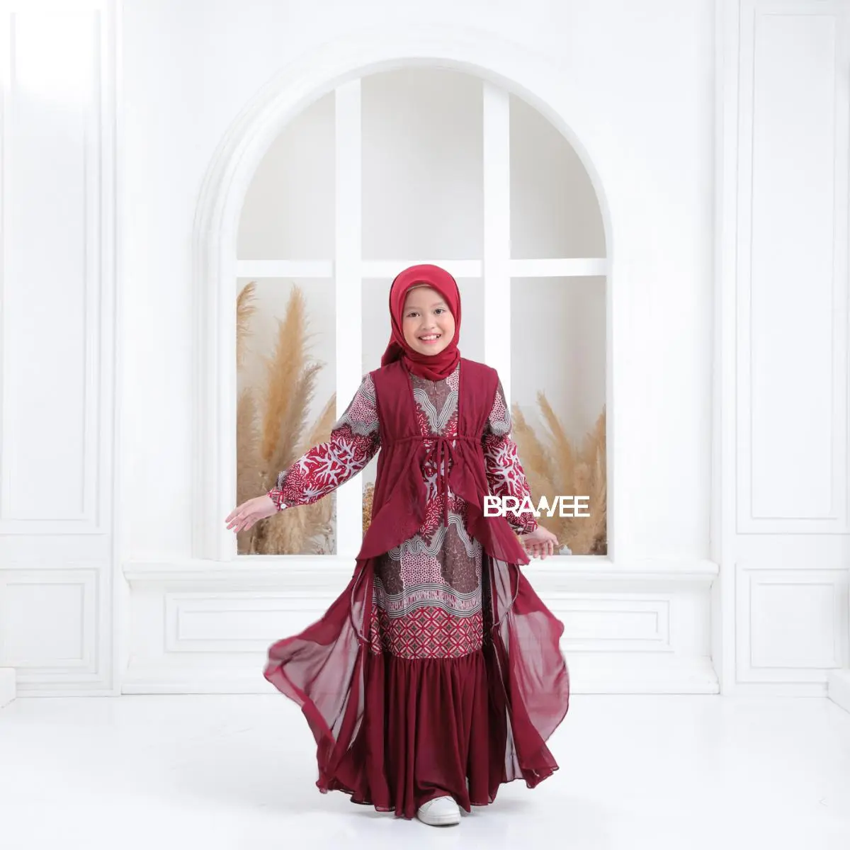 Gamis Anak Maheswara Merah