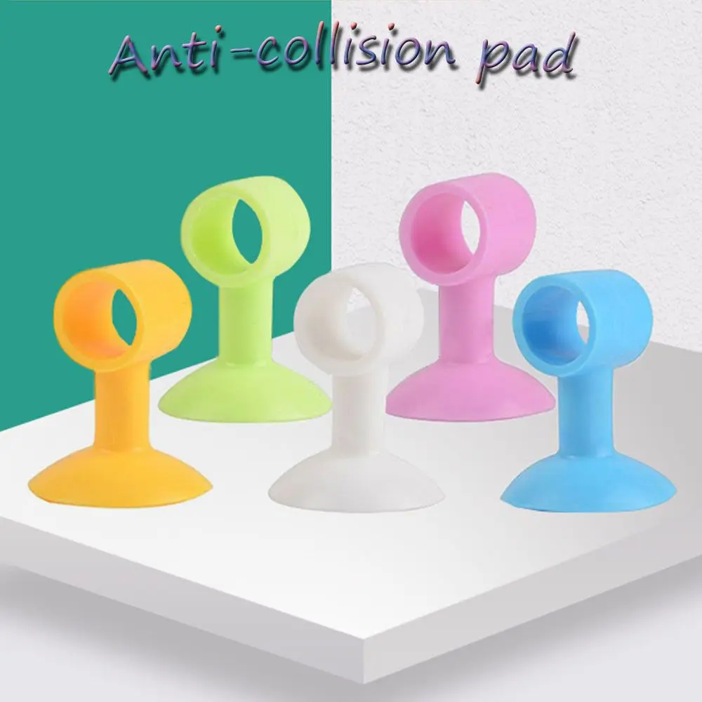Doorknob Silent Door Cover Suction Cup Type Mute Crash Pad Anti-Collision Silicone Protection Pad Door Stopper