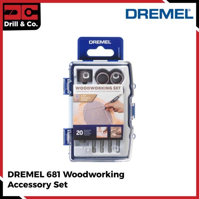 Gambar DREMEL 681 Woodworking Accessory Set / Aksesoris Mengebor, Mengamplas dari Drill&Co Kota Administrasi Jakarta Barat Tokopedia