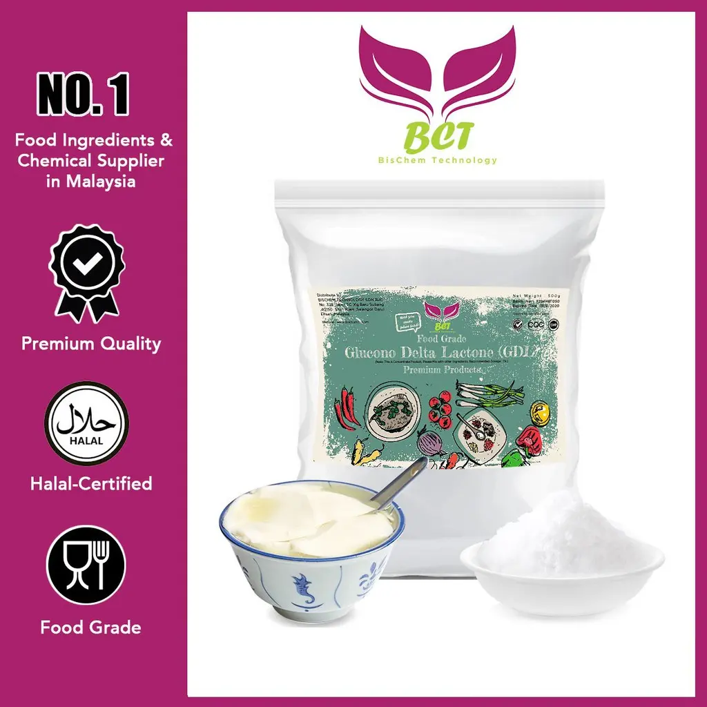Glucono Delta Lactone (GDL) 500G (Food Grade) Food stabilizer, additive Powder